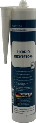 Produktbild von MMXX Hybrid Dichtstoff Weiß 300ml - MS-Polymer Fugendichtmasse für Fassade, Dach & Boden - Emissionsarm & UV-beständig