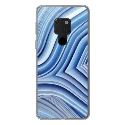 Produktbild von MuchoWow® Handyhülle Schutzhülle Hülle für Huawei P40 Lite Natursteine - Muster - Blau Silikon Softcase Handy Hülle - Handy