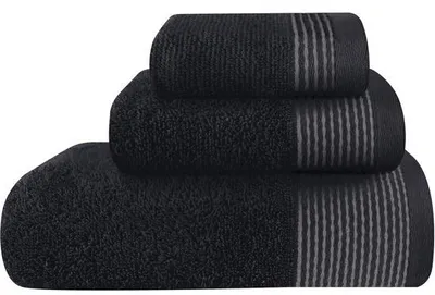 Obrázok produktu pre Ibenzoa® Sada troch ručníkov zo 100% bavlny – 70 x 140 cm, 40 x 60 cm a 30 x 30 cm, mäkké a vysoko savé