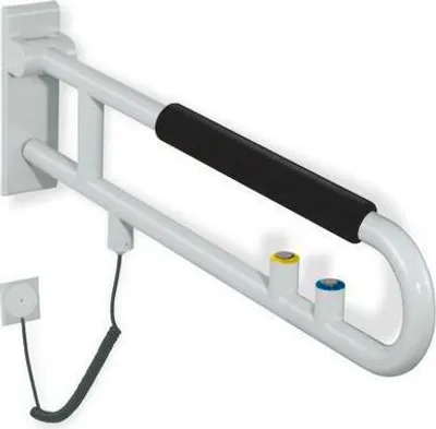Produktbild von Hewi Stützklappgr. E-Ausführ. SERIE 801 Spül/FKT gelb Polster 700mm lichtgr