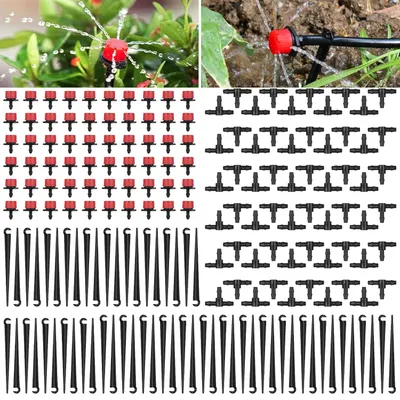 Productafbeelding van Bewateringskit 180-delig, instelbaar irrigatiesysteem, voor tuin