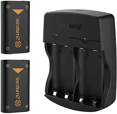 Productafbeelding van Controller Oplader - Accu Lader - Gaming Accessoire - Tweekanaals Oplader - 2 x 2600 mAh - Zwart