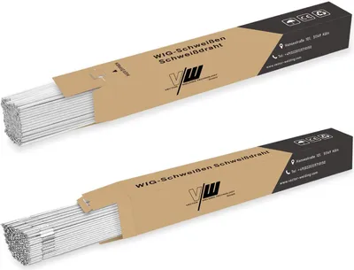 Produktbild von VECTOR WELDING 2kg Edelstahl Schweißstäbe WIG ER308L 1.4541 | 1,6mm und 2,4mm