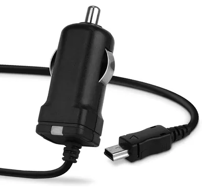 Autolader Mini USB für Navigon, 1,1 m, 12 V/24 V, schwarz