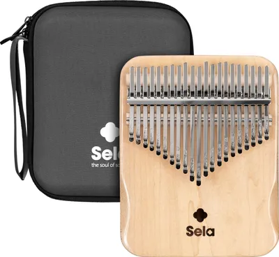Produktbild von Sela Kalimba aus massivem Ahorn mit 21 Zungen, C-Dur Stimmung und Tonumfang f - e'''