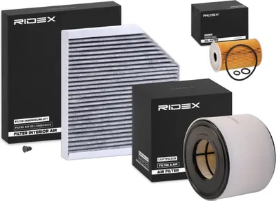 Produktbild von RIDEX Filterset Inspektionspaket Filtersatz für AUDI A6 Avant (4G5, 4GD, C7) A6 Limousine (4G2, 4GC, C7)