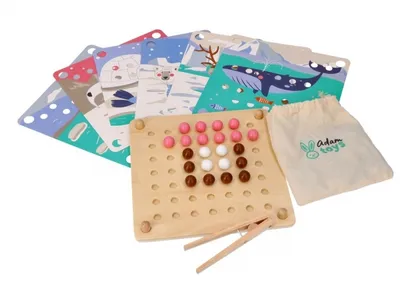 Produktbild von Adam Toys Arktis Tiere Kugelpuzzle Holzspielzeug