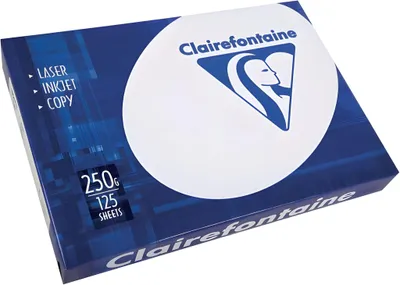 Image de Papier copie Clairalfa, DIN A4, 250 g/m², blanc, blancheur 170 CIE, paquet de 125 feuilles