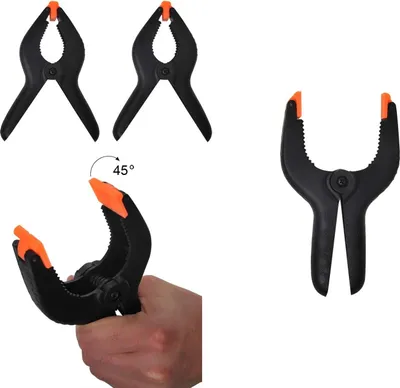 Produktbild von Klemmzwingen 158 mm – 2 Stück Leimzwingen / Federzwingen groß – robuste Leimklemmen für Holzarbeiten, Basteln & Werkstatt