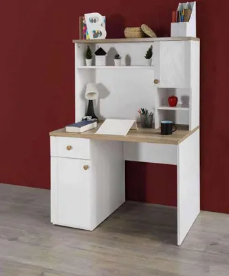 Zdjęcie produktu dla Nowoczesne Biurko Drewno Sypialnia Pokój Młodzieżowy Pokój Dziecięcy Białe Meble Design Nowe