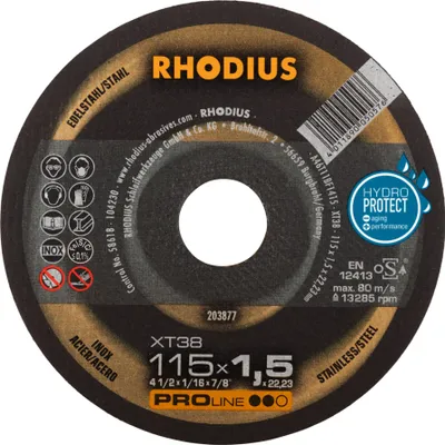 Produktbild von Rhodius Trennscheibe XT 38 115x1,5x22,23mm Edelstahl Proline - 203877