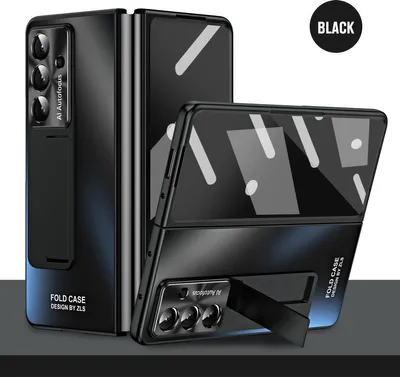 Obrázek produktu pro Pevné PC pouzdro pro Samsung Galaxy Z Fold 7, stojánkem, ochranou displeje a čočky fotoaparátu Černý
