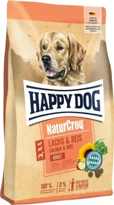 Image de Happy Dog croquettes NaturCroq saumon & riz 4kg
