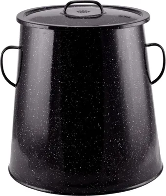 Produktbild von Fetttopf mit emaillierter Oberfläche 30L 30cm schwarz 54258
