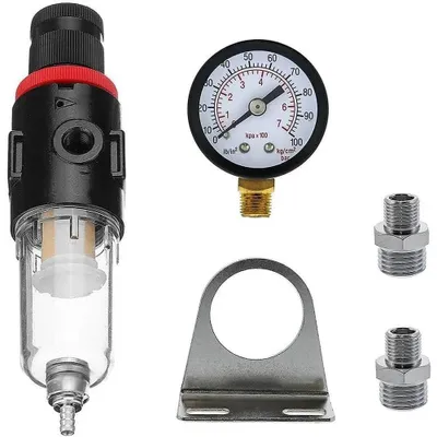 Airbrush-Druckregler mit Manometer und Wasserabscheider AFR-2000
