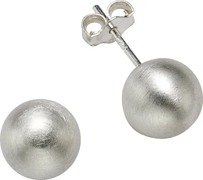 Produktbild von Zeeme Basic Ohrringe 925/- Sterling Silber 0,8cm weiß ohne 301220021-1