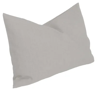 Produktbild von Kissenbezug 30x50 cm silber Struktur Leinenoptik Kissenhülle für Dekokissen
