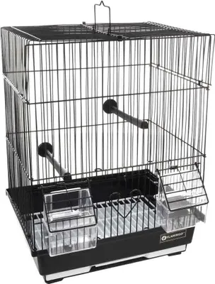 Produktbild von Flamingo Dolak 1 Vogelkäfig Schwarz 29.5 x 22 x 38 cm Schwarz 29.5 x 22 x 38 cm