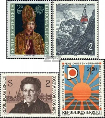 Produktbild von Briefmarken Österreich 1975 Mi 1487,1488,1489,1490 (kompl.Ausg.) gestempelt Sondermarken