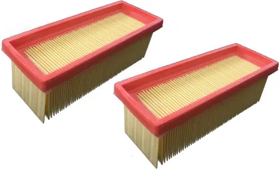 Produktbild von 2x Filter passend für Kärcher - A 2701 / A 2731 pt / A 2801 plus / K 2501 / K 2501 TE / K 2601 plus / K 3001 / NT 181 profi / SE 2001/ SE 3001 / SE 5100 / SE 6100