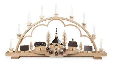 Produktbild von Schwibbogen Seiffener Dorf (102cm) von Müller Kleinkunst