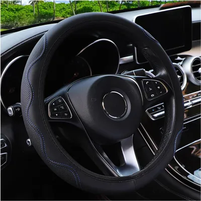 Immagine prodotto di Coprivolante in microfibra, antiscivolo, traspirante, di dimensioni 37-38 cm, universale per auto