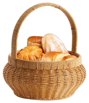 Image de Panier de rangement décoratif en osier