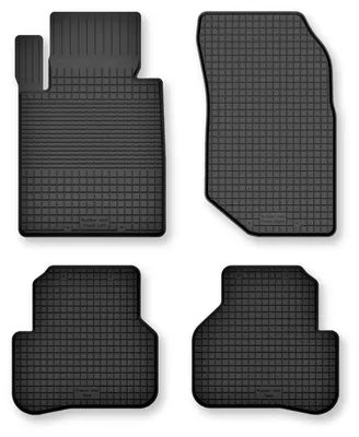 Image de Tapis de sol en caoutchouc pour Mercedes X-Classe W470 2017- – 4 pièces, noirs, semi-universel, adapté