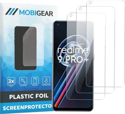 Produktbild von Mobigear  Realme 9 Pro Plus Displayschutz Schutzfolie - Hüllenfreundlich (3er Pack)