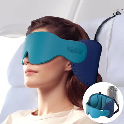 Imagen del producto de Almohada para el cuello Reis Nekkussen con antifaz 3D para viajes cómodos