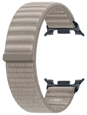 Produktbild von Samsung Originales Armband aus Stoff für die Samsung Galaxy Watch 9 (40/44 mm) / Watch 8 (40/44 mm) / Classic (46 mm) - Größe S/M - Creme