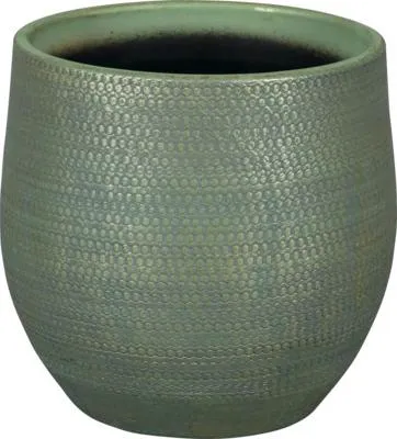 Produktbild von Blumentopf Passion for Pottery Boaz Steinzeug Ø 24 cm H 22 cm grün