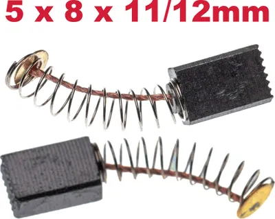 Produktbild von 2x Kohlebürsten / Motorkohlen / Schleifkohlen Ersatz 5 x 8 x 11/12 mm für Parkside Elektrowerkzeuge wie PTS 500 A1