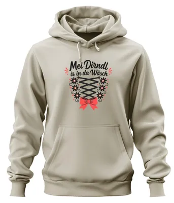 Productafbeelding van Mei Dirndl, , lederen broek, hoodie, capuchontrui, natuur, maat S