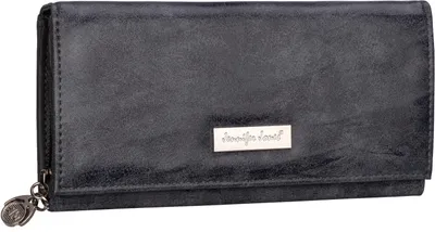 Produktbild von JENNIFER JONES Damen Geldbörse Geldbeutel Brieftasche Portmonee XXL Grau (1109)