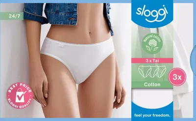Zdjęcie produktu dla sloggi majtki sloggi 24/7 Bawełna Tai 3Pack majtki