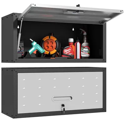 Produktbild von Garage Wandschrank mit Drehtür für Werkzeuge und Lagerung