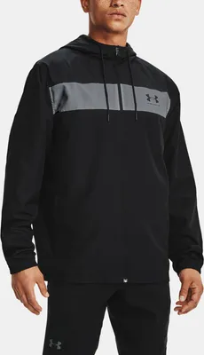 Image de Veste Under Armour Coupe-vent Sportstyle, noir, XL / Hommes, noir, XL