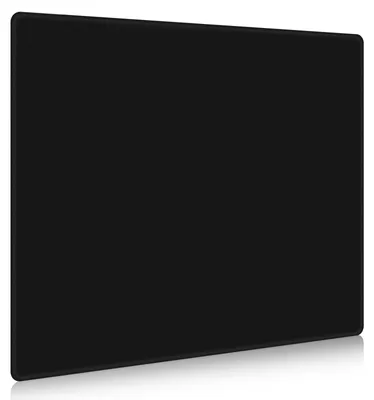 Glas-Mauspad XL, gehärtetes Glas, rutschfest, schwarz