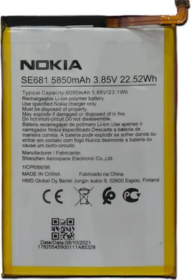 Obrázek produktu pro Originální Nokia SE681 Akumulátorová baterie pro NOKIA C30 TA 1357, 1359, 1360