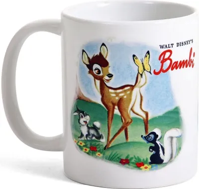 Immagine prodotto di Bambi - Tazza da caffè, Vintage PM2778 (taglia unica) (bianco/verde/marrone)