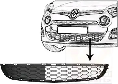 Produktbild von VAN WEZEL Lüftungsgitter Grill Stoßfänger für RENAULT TWINGO II (CN0)