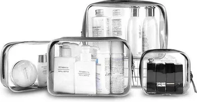 Produktbild von Famanu Kosmetiktasche - Wasserdicht, Transparent, 4 Größen