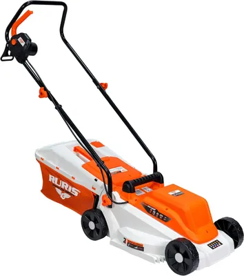 Zdjęcie produktu dla Kosiarka elektryczna RURIS RXE1200, moc 1200 W, szerokość koszenia 320 mm, regulacja wysokości koszenia: 25/45/60 mm, pojemność kosza: 30 l, prędkość obrotowa: 3100 obr./min