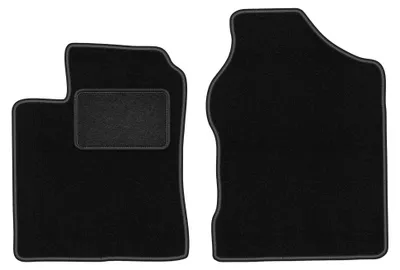 Imagen del producto de Alfombrillas delanteras de moqueta para Daihatsu Trevis 2006-2009 (hatchback) – 2 piezas, negras, a medida – Wielganizator LUX