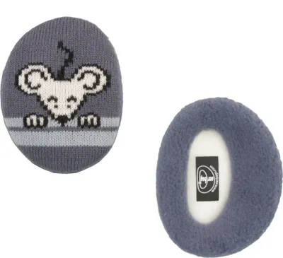 Produktbild von (( earbags | FASHION Ohrenwärmer , Strickmaus Dunkelblau, S