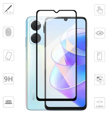 Image de Pour Honor X7a : film de protection en verre trempé H9 pour écran 3D Full LCD, protection latérale, neuf