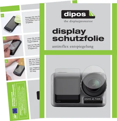 Produktbild von 2x Schutzfolie für DJI Osmo Action matt Displayschutzfolie Folie Display Schutz dipos