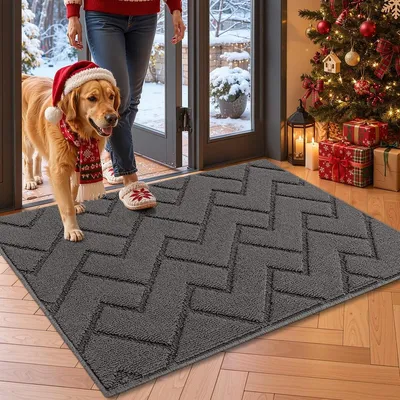 Obrázek produktu pro Rohož do dveří - Protiskluzová čistící rohož - 60 x 90 cm - Pratelná v pračce
