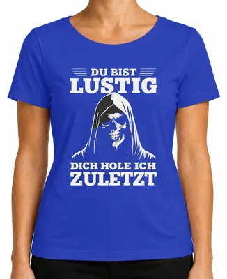 Obrázok produktu pre Si vtipný, dostanem ťa posledný sarkastický strašidelný Gothic Dámske tričko, modrá, S